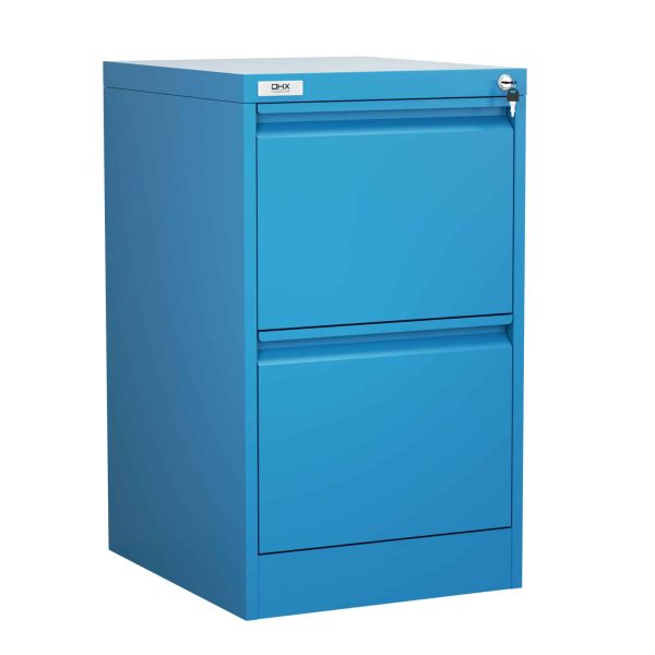 OHX 2 drawer filing cabinet blue