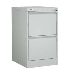 OHX 2 drawer filing cabinet grey