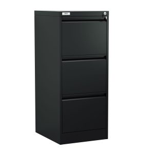 OHX 3 drawer filing cabinet black