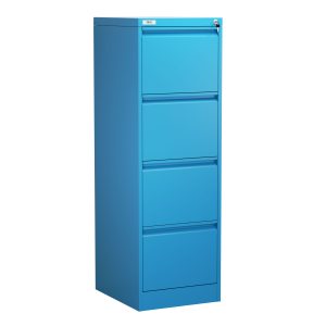 OHX 4 drawer filing cabinet blue